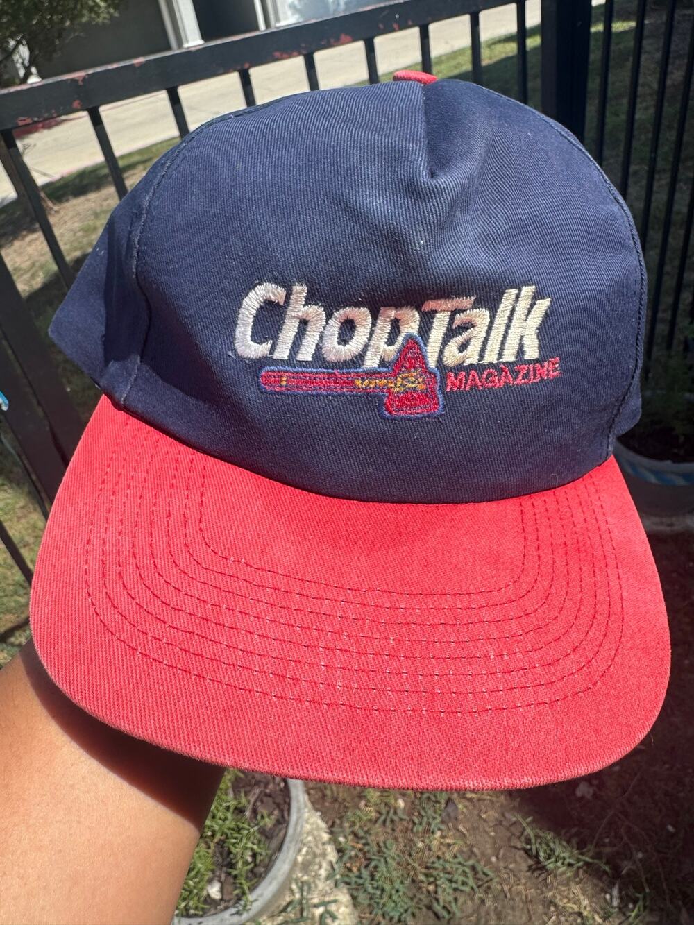 RARE ChopTalk Magazine Atlanta Braves KC Snapback Hat